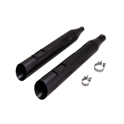 PartzBiz HD VH-46764 - Vance & Hines 46764 Black Backslash 4.5 Slip On ท่อเก็บเสียง Harley M8 FLH