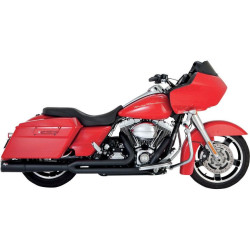 PartzBiz HD VH-47361 - ท่อ Vance and Hines Black Pro 2-1 สำหรับ Harley Touring 10-14 FLH/T 47561