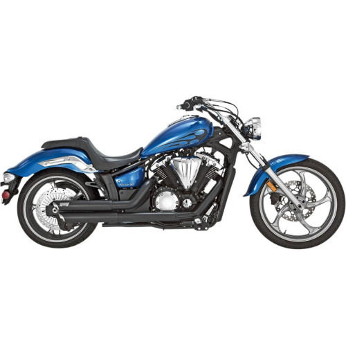 PartzBiz HD: 4400708-Vance & Hines Black Twin Slash Staggereds Exhaust Yamaha Styker XV1300 11-14 | 48501 PartzBiz HD: 4400708-Vance & Hines Black Twin Slash Staggereds Exhaust Yamaha Styker XV1300 11-14 | 48501