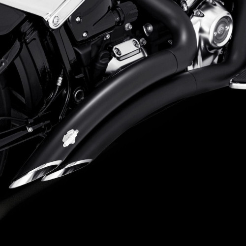PartzBiz HD: 4400709-Vance & Hines 49 State Black Big Radius Exhaust สำหรับ Harley M8 Softail FXBR FLFB | 46375 PartzBiz HD: 4400709-Vance & Hines 49 State Black Big Radius Exhaust สำหรับ Harley M8 Softail FXBR FLFB | 46375