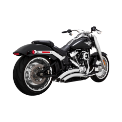 PartzBiz HD VH-26375 - Vance & Hines 49 State Chrome Big Radius Exhaust สำหรับ Harley M8 Softail FXBR FLFB | 26375