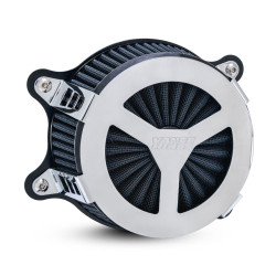 PartzBiz HD VH-71450 - Vance & Hines 71450 Chrome VO2 Radiant III เครื่องฟอกอากาศ Harley Big Twin Cam TBW FLH | 71450 PartzBiz HD VH-71450 - Vance & Hines 71450 Chrome VO2 Radiant III เครื่องฟอกอากาศ Harley Big Twin Cam TBW FLH | 71450