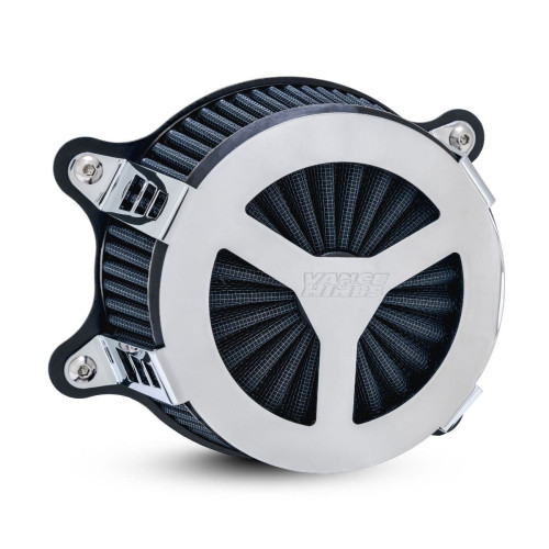 PartzBiz HD: 4400661-Vance & Hines 71452 Chrome VO2 Radiant III Air Cleaner Harley Milwaukee 8 M8 FX FLH | 71452