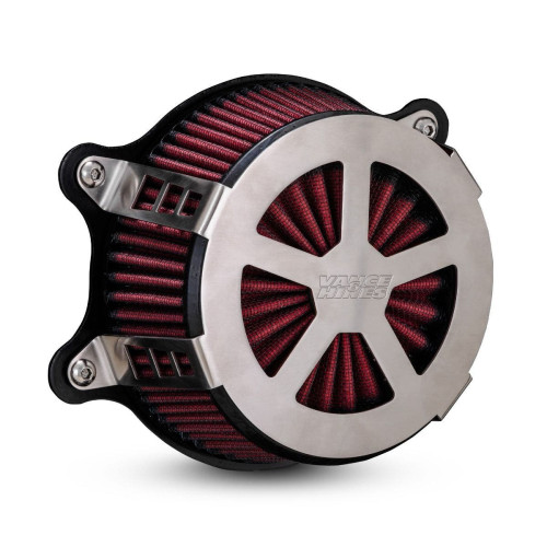 PartzBiz HD: 4400671-Vance & Hines 71464 Brushed VO2 Radiant V Air Cleaner Harley Milwaukee 8 M8 FX FLH | 71464 PartzBiz HD: 4400671-Vance & Hines 71464 Brushed VO2 Radiant V Air Cleaner Harley Milwaukee 8 M8 FX FLH | 71464