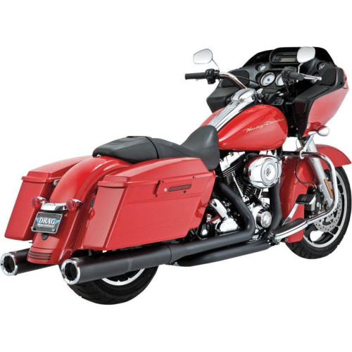 PartzBiz HD: 4400613-Vance & Hines Black High-Output Slip-Ons for '95-14 Harley Touring | 46759 VH-46759;VH0138;DS18010607;18010607;1801-0607;18010607;VH0138 PartzBiz HD: 4400613-Vance & Hines Black High-Output Slip-Ons for '95-14 Harley Touring | 46759 VH-46759;VH0138;DS18010607;18010607;1801-0607;18010607;VH0138