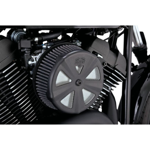 PartzBiz HD: 4400615-Vance & Hines Black 'Skullcap Crown' Air Cleaner Cover for Harley 71019 DS10101052 PartzBiz HD: 4400615-Vance & Hines Black 'Skullcap Crown' Air Cleaner Cover for Harley 71019 DS10101052