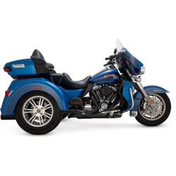 PartzBiz HD VH-46784 - Vance & Hines 46784 อะแดปเตอร์ Trike Power Dual Header สีดำ Harley Trike 17-Up M8 46784 1802-0388 18020388 freewheeler tri glide electra touring trike VH0270 FLRT