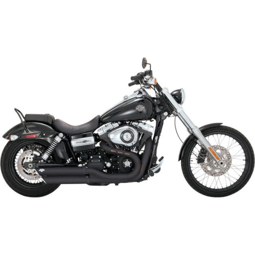 PartzBiz HD: 4400617-Vance & Hines Black Twin Slash 3" Slip ons for Harley FXDWG & FXDF | 46845 PartzBiz HD: 4400617-Vance & Hines Black Twin Slash 3" Slip ons for Harley FXDWG & FXDF | 46845
