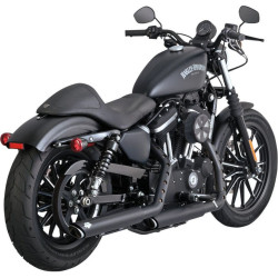 PartzBiz HD VH-46861 - Vance & Hines Black Twin Slash 3" Slip-Ons Mufflers Harley XL Sportster 14-19 VH-46861;46861;VH0151;DS18010677;18010677;1801-0677;18010677;VH0151 performance exhaust