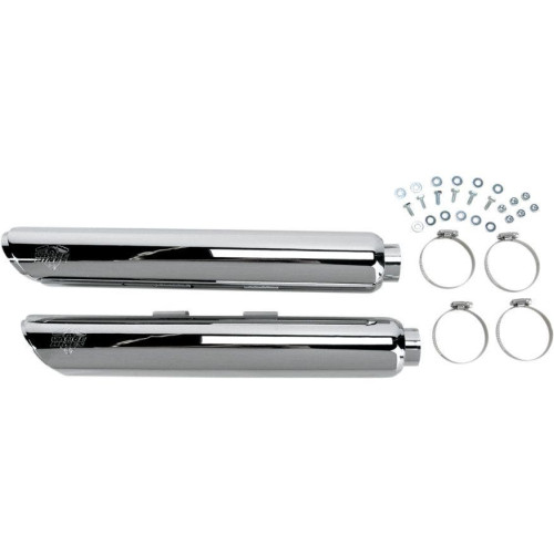 PartzBiz HD: 4400626-Vance & Hines Chrome 3" Round Twin Slash Slip Ons Mufflers 07-15 FLSTF FXSTD | 16843 VH-16843;16843;VH0040;DS18010386;18010386;1801-0386;18010386;VH0040 Performance Exhaust PartzBiz HD: 4400626-Vance & Hines Chrome 3" Round Twin Slash Slip Ons Mufflers 07-15 FLSTF FXSTD | 16843 VH-16843;16843;VH0040;DS18010386;18010386;1801-0386;18010386;VH0040 Performance Exhaust