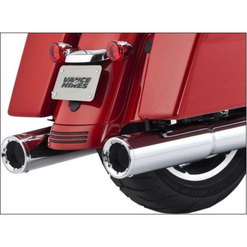 PartzBiz HD: 4400628-Vance & Hines Chrome 4.5" Hi-Output Slip-On Performance Mufflers Harley FL 2017 | 16463 PartzBiz HD: 4400628-Vance & Hines Chrome 4.5" Hi-Output Slip-On Performance Mufflers Harley FL 2017 | 16463