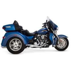 PartzBiz HD VH-16784 - Vance & Hines 16784 Chrome Trike Power Dual Header Pipe Adapter Harley 17-Up M8 16784 1802-0387 18020387 VH-16784 16784 freewheeler tri glide harley davidson ดีที่สุดสำหรับประสิทธิภาพ