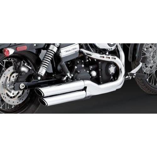 PartzBiz HD: 4400596-Vance & Hines Chrome Twin Slash Slip On Mufflers Harley Dyna FXDF FXDWG 08-16 PartzBiz HD: 4400596-Vance & Hines Chrome Twin Slash Slip On Mufflers Harley Dyna FXDF FXDWG 08-16
