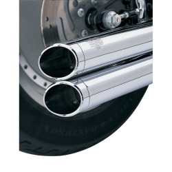 PartzBiz HD VH-16917 - การเปลี่ยน Vance & Hines / อุปกรณ์เสริม Chrome Slash Cut Billet End Caps (pr) | 16917 วีเอช-16917;16917;;;0;V16917;V16917;VH2010