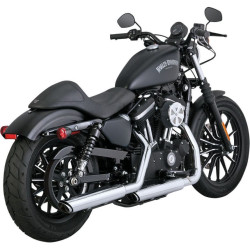PartzBiz HD VH-16861 - ท่อเก็บเสียง Vance & Hines Twin Slash Chrome 3 ” Slip-Ons Harley XL Sportster 14-19 | 16861 VH-16861;VH0048;DS18010676;18010676;1801-0676;18010676;VH0048 ไอเสียประสิทธิภาพ