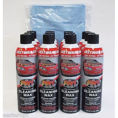 PartzBiz HD: 4400567-Waterless Wash Carnauba Fast Wax Fastwax FW1 Spray Can Remove Tar Dirt Bugs 12pk PartzBiz HD: 4400567-Waterless Wash Carnauba Fast Wax Fastwax FW1 Spray Can Remove Tar Dirt Bugs 12pk