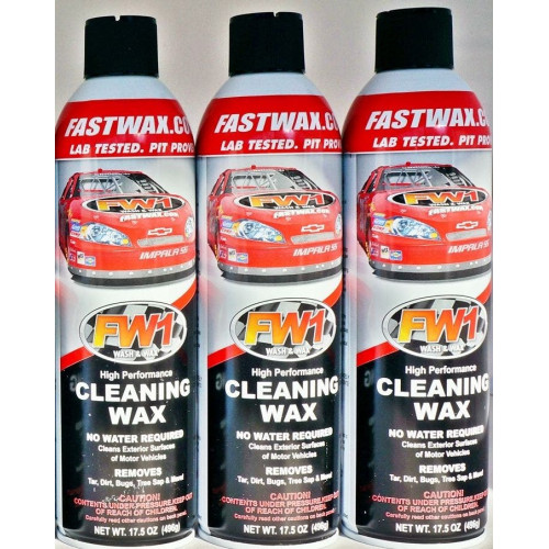 PartzBiz HD: 4400537-Waterless Wash & Wax Fastwax FW1 Spray Can Removes Cleans Tar Dirt Bugs 3 Pack - FW1 PartzBiz HD: 4400537-Waterless Wash & Wax Fastwax FW1 Spray Can Removes Cleans Tar Dirt Bugs 3 Pack - FW1