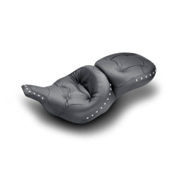 PartzBiz HD MD75570 - หมุดโครเมียมสไตล์ Mustang Regal One Piece Ultra Touring Seat 97-07 FLHT FLTR | 75570