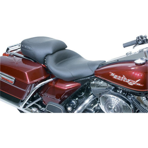 PartzBiz HD: 4400549-Mustang Seats Wide Smooth Black Studded Solo Seat Harley FLHR FLHX 97-07 | 75578 PartzBiz HD: 4400549-Mustang Seats Wide Smooth Black Studded Solo Seat Harley FLHR FLHX 97-07 | 75578