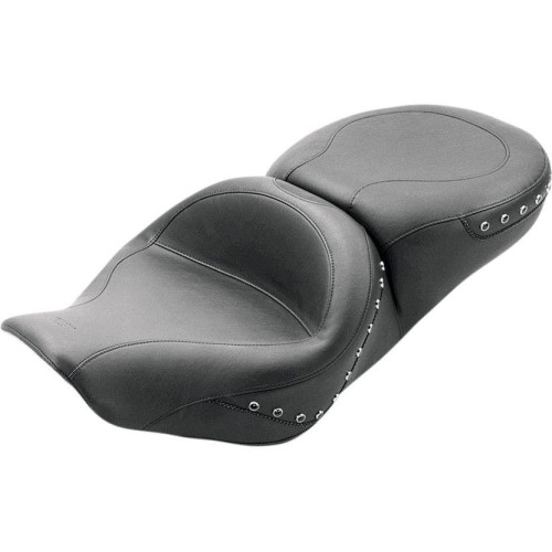 PartzBiz HD: 4400510-Mustang Wide Touring Black Studded Seat for Harley Road King Street Glide 97-07 | 75577 PartzBiz HD: 4400510-Mustang Wide Touring Black Studded Seat for Harley Road King Street Glide 97-07 | 75577