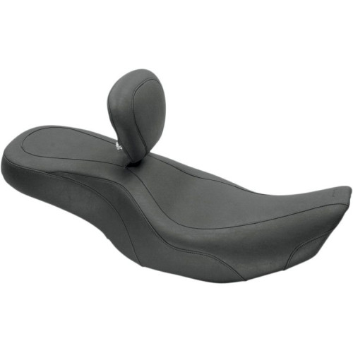 PartzBiz HD: 4400511-Mustang Wide Tripper Seat w/ Driver Backrest for Harley FLHX FLHR 97-07 | 79499