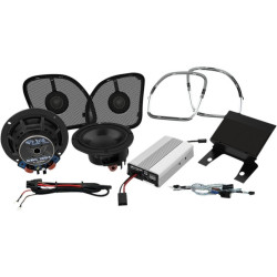 PartzBiz HD DS44050718 - ชุดลำโพง Wild Boar Audio 400 วัตต์ 6.5 นิ้ว Harley Touring FLTR 15-20