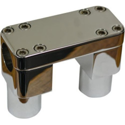 PartzBiz HD DS06021060 - Wild One WO904 Chrome 1 1/4 ” Savage 3 ” ชุดแคลมป์ไรเซอร์สำหรับบาร์อ้วน 0602-1060 06021060 211218