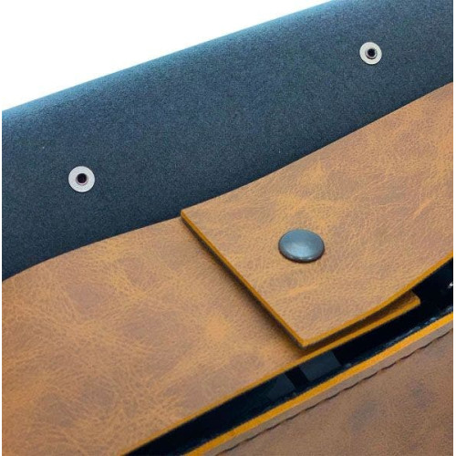 PartzBiz HD: 4400456-Willie & Max Brown Swing Arm Bag Synthetic Leather Triangulated Swingarm Fit 