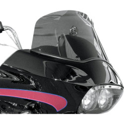 PartzBiz HD DS23100300 - Wind Vest 12" Dark Smoke Flip Design Windshield Harley Road Glide FLTRX 98-13 | 62-1240