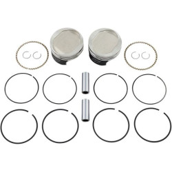 PartzBiz HD DS09031567 - Wiseco K0210P2 Tracker ลูกสูบ + 0.020 Bore Harley 96 Twin Cam 07-17 0903-1567 09031567 162614 10.5:1 การบีบอัด
