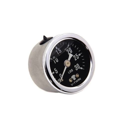 PartzBiz HD: 4400344-Oil Pressure Gauge Oil-Filled 1-3/8" Dia. 0-30 psi Harley & Custom Chopper