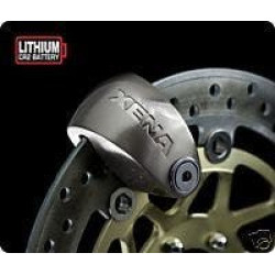 PartzBiz HD WP56-9662 - XENA รถจักรยานยนต์ XX-6 Series Rotor Disc-Lock ALARM 6 มม.120dB สแตนเลส 100103 XX6-SS
