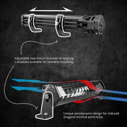PartzBiz HD XK-XK-SAR90-1 - XK Glow 20" SAR 90 Degree 1Pc Search & Rescue Light Bar Kit XK-SAR90-1