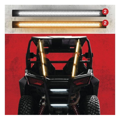 PartzBiz HD: 4400298-XK Glow 4pc White/Amber Plug And Play Tube Kit Emergency Strobe Light Series UTV PartzBiz HD: 4400298-XK Glow 4pc White/Amber Plug And Play Tube Kit Emergency Strobe Light Series UTV