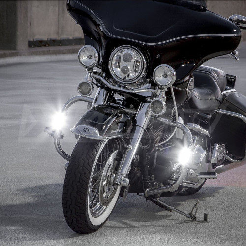 PartzBiz HD: 4400280-XK Glow Motorcycle LED Highway Bar Lights with White DRL and Amber Turn Signal PartzBiz HD: 4400280-XK Glow Motorcycle LED Highway Bar Lights with White DRL and Amber Turn Signal