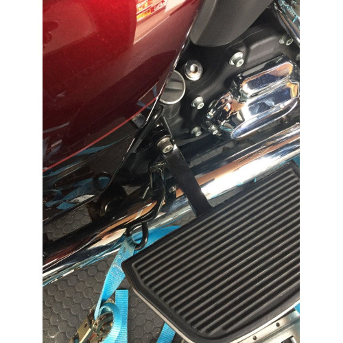 PartzBiz HD: 4400244-Yelvington USA Black Rear Tie Down Brackets for Harley Touring 93-18