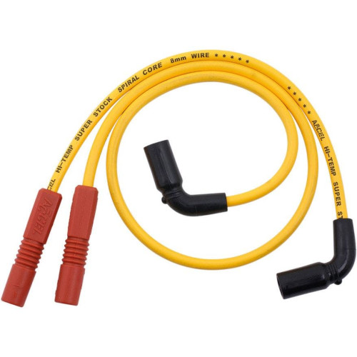 PartzBiz HD: 4400246-Accel 8mm Yellow Spark Plug Wire Set for Harley Touring FLHT/FLHX/FLTR 09-15 | 171111-Y PartzBiz HD: 4400246-Accel 8mm Yellow Spark Plug Wire Set for Harley Touring FLHT/FLHX/FLTR 09-15 | 171111-Y