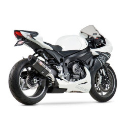 PartzBiz HD WP960-1424 - Yoshimura 1160020220 Carbon R-77 Slip On Exhaust 11-19 Suzuki GSX-R600 gsx-r750 1811-3225 18113225 194614
