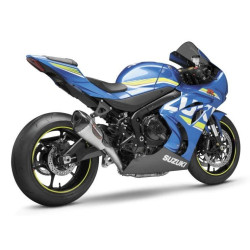 PartzBiz HD WP960-2466 - Yoshimura Alpha T Full Race Exhaust Stainless Carbon Fiber Suzuki GSXR1000 17-Up
