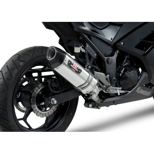 PartzBiz HD: 4400177-Yoshimura Street R-77 Slip On Muffler Stainless Carbon Kawasaki Ninja 300 13-17 | 147002J520 PartzBiz HD: 4400177-Yoshimura Street R-77 Slip On Muffler Stainless Carbon Kawasaki Ninja 300 13-17 | 147002J520