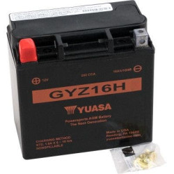PartzBiz HD DS21130296 - Yuasa GYZ16H High Performance AGM Maintenance-Free Battery ATV Motorcycle YUAM716GH harley honda john deere kawasaki polaris victory yamaha replacement upgrade