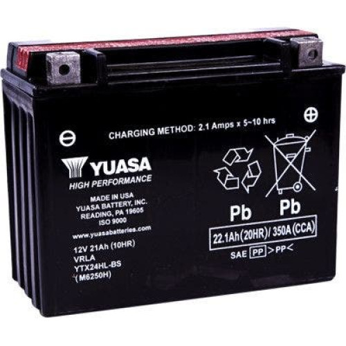 PartzBiz HD: 4400156-Yuasa YTX24HL-BS High Performance AGM Maintenance-Free Battery ATV Motorcycle YUAM6250H harley honda john deere kawasaki polaris victory yamaha replacement upgrade PartzBiz HD: 4400156-Yuasa YTX24HL-BS High Performance AGM Maintenance-Free Battery ATV Motorcycle YUAM6250H harley honda john deere kawasaki polaris victory yamaha replacement upgrade