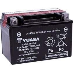 PartzBiz HD DSYTX9BS - Yuasa YTX9-BS High Performance AGM Maintenance-Free Battery ATV YUAM329BS Motorcycle harley honda john deere kawasaki polaris victory yamaha replacement upgrade