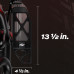 PartzBiz HD: ST-FC-80-B-Kraus Max Lean Harley Floorboards | Grip to Rip