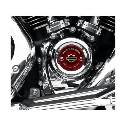 PartzBiz HD: 5000073-ฝาครอบไทม์เมอร์ 25600176 120th Anniversary Collection สีแดง M8, Softail, Touring