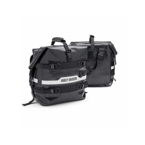 PartzBiz HD: 5000098-Hd Adventure Soft Saddlebags 90202107 Black Pan America