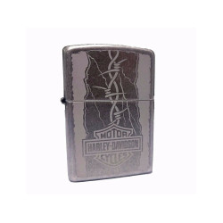 PartzBiz HD 81427 - Harley-Davidson ไฟแช็ค Storm Antique Silver Edition ZIPPO60003620