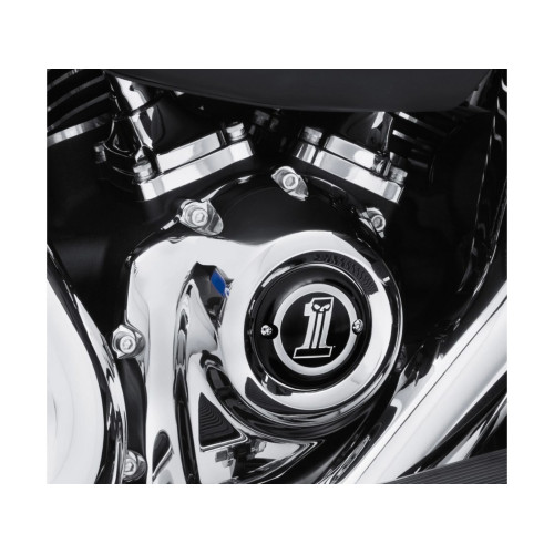 PartzBiz HD: 5000211-Timer Cover 25600064 Dark Custom Collection Black M8, Softail, Touring