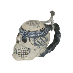 PartzBiz HD 68981 - แก้วเบียร์ Harley-Davidson H-D Stein-Bierkrug Skull HDL-18606
