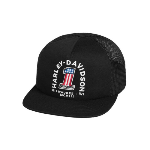 PartzBiz HD: 5000300-Harley Davidson #1 Trucker Baseball Cap PartzBiz HD: 5000300-Harley Davidson #1 Trucker Baseball Cap